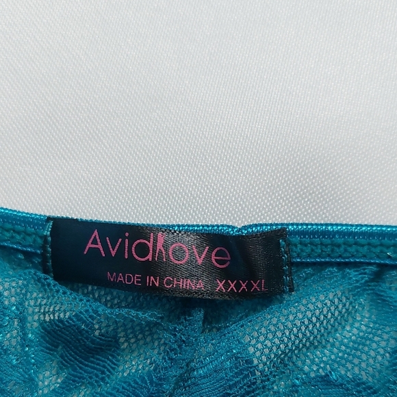 Teal Lace Halter Chemise Womens Size 4XL - Picture 4 of 9